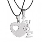 Best Friend Heart Love Couples Necklaces